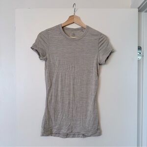 Icebreaker Merino Wool Gray T-Shirt SMALL